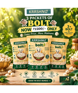 Now, Get 65% More Makhana at the same price.