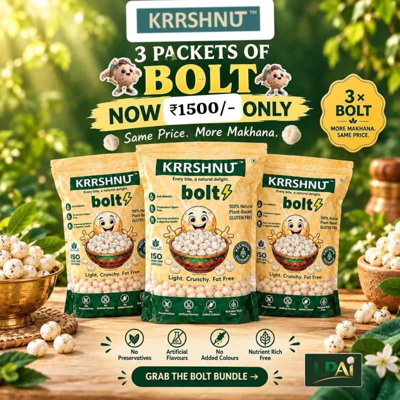 Now, Get 65% More Makhana at the same price.
